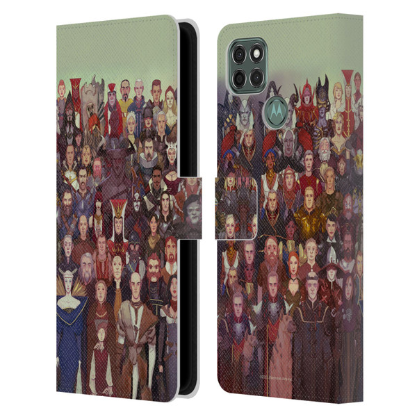 EA Bioware Dragon Age Inquisition Graphics Cast Of Thousands Leather Book Wallet Case Cover For Motorola Moto G9 Power