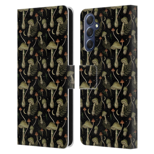 Episodic Drawing Pattern Death Cap Leather Book Wallet Case Cover For Samsung Galaxy M54 5G