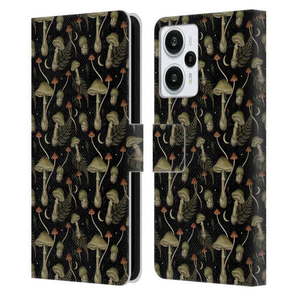 Episodic Drawing Pattern Death Cap Leather Book Wallet Case Cover For Xiaomi Redmi Note 12T