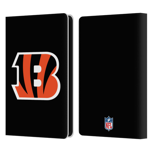 NFL Cincinnati Bengals Logo Plain Leather Book Wallet Case Cover For Amazon Kindle Paperwhite 5 (2021)