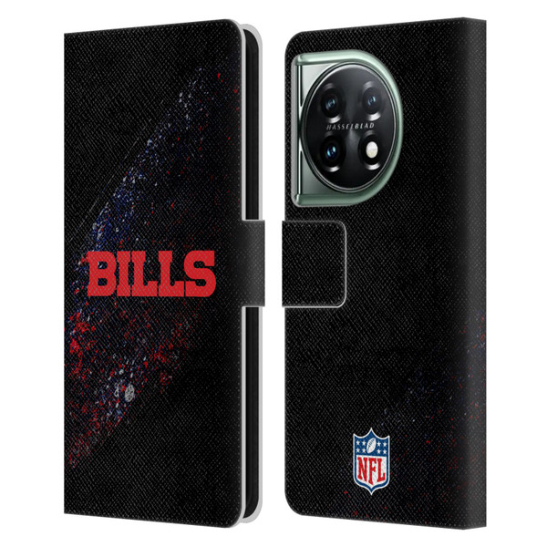 NFL Buffalo Bills Logo Blur Leather Book Wallet Case Cover For OnePlus 11 5G