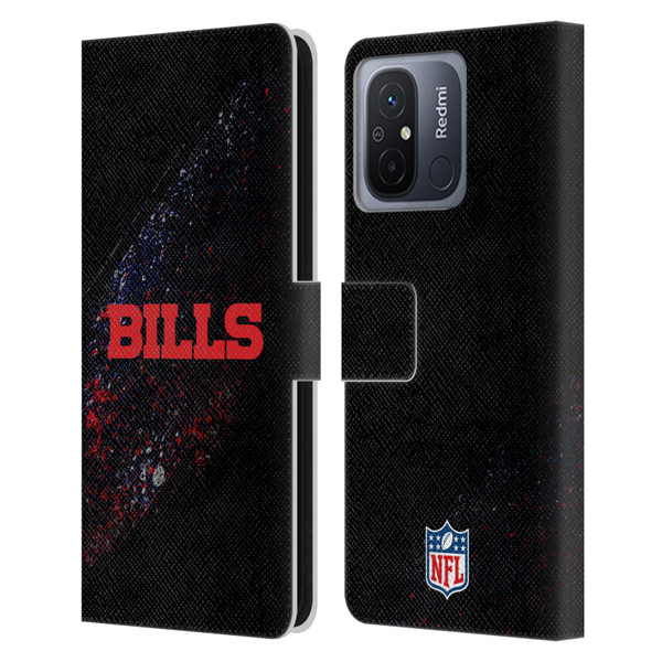 NFL Buffalo Bills Logo Blur Leather Book Wallet Case Cover For Xiaomi Redmi 12C