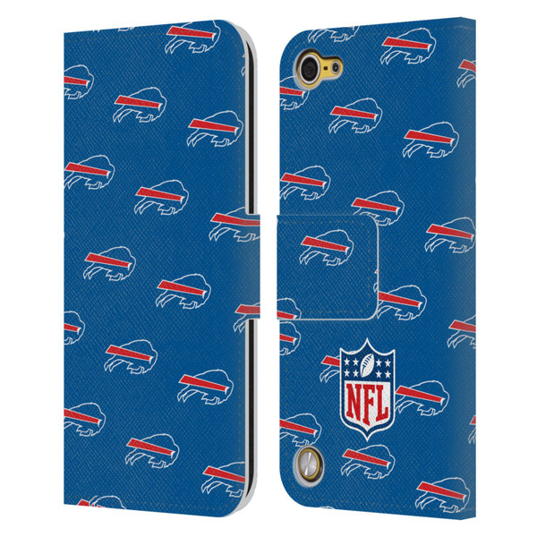 NFL Buffalo Bills Artwork Patterns Leather Book Wallet Case Cover For Apple iPod Touch 5G 5th Gen