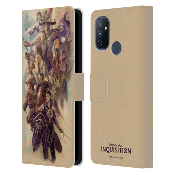 EA Bioware Dragon Age Inquisition Graphics Companions And Advisors Leather Book Wallet Case Cover For OnePlus Nord N100