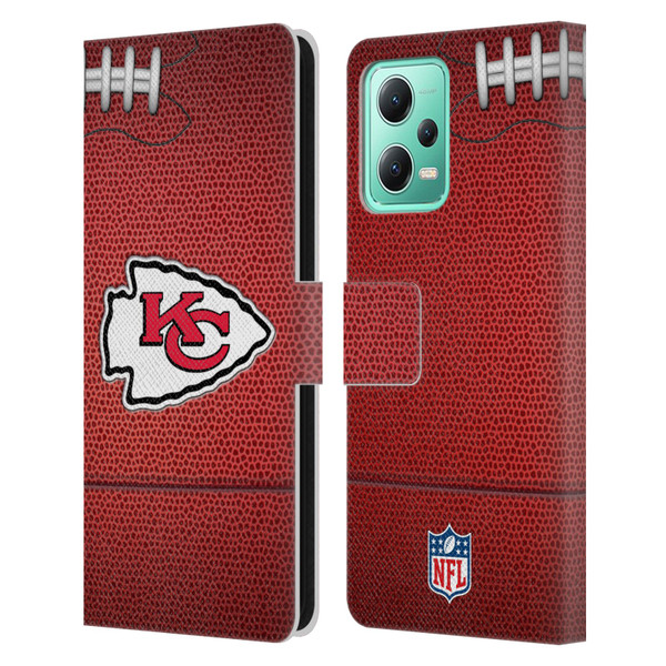 NFL Kansas City Chiefs Graphics Football Leather Book Wallet Case Cover For Xiaomi Redmi Note 12 5G