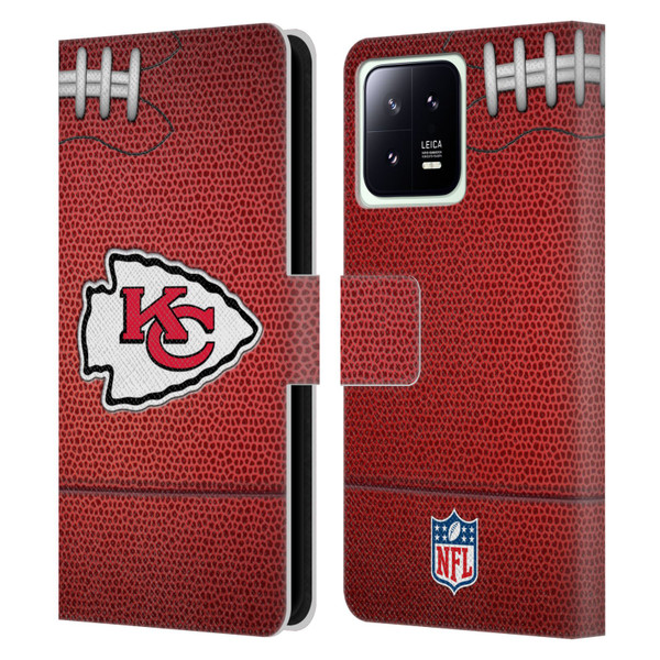NFL Kansas City Chiefs Graphics Football Leather Book Wallet Case Cover For Xiaomi 13 5G