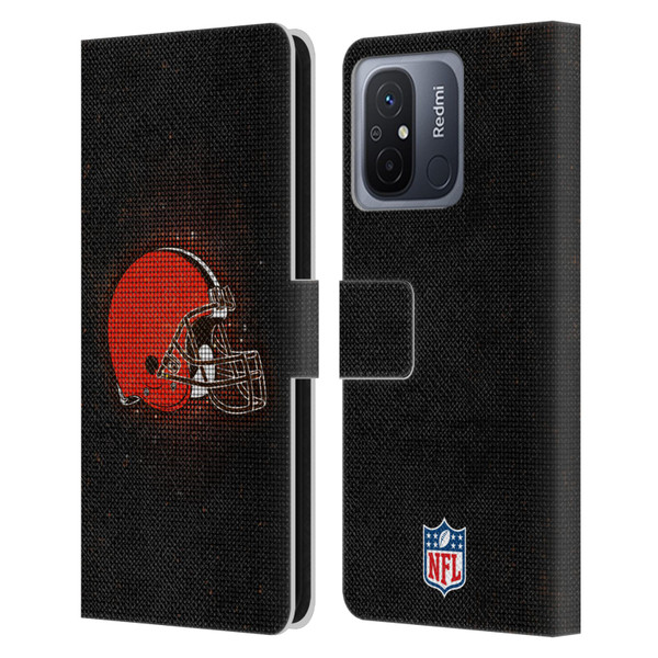 NFL Cleveland Browns Artwork LED Leather Book Wallet Case Cover For Xiaomi Redmi 12C