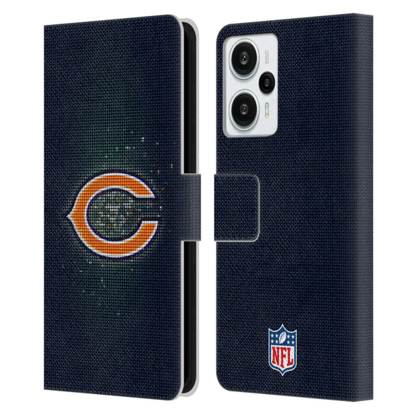 NFL Chicago Bears Artwork LED Leather Book Wallet Case Cover For Xiaomi Redmi Note 12T
