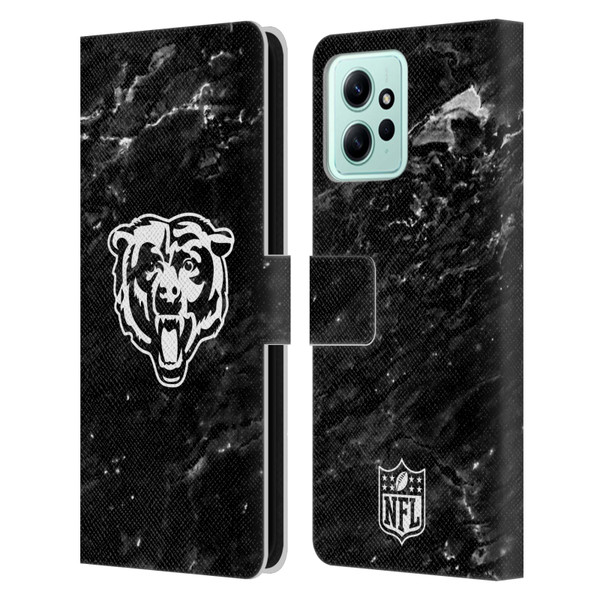 NFL Chicago Bears Artwork Marble Leather Book Wallet Case Cover For Xiaomi Redmi 12