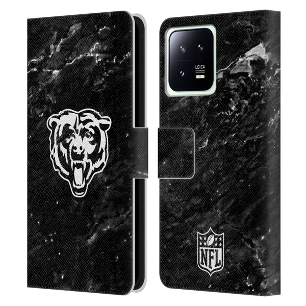 NFL Chicago Bears Artwork Marble Leather Book Wallet Case Cover For Xiaomi 13 5G