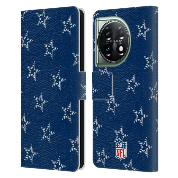 NFL Dallas Cowboys Artwork Patterns Leather Book Wallet Case Cover For OnePlus 11 5G