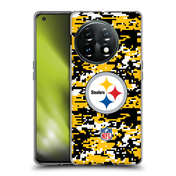 NFL Pittsburgh Steelers Graphics Digital Camouflage Soft Gel Case for OnePlus 11 5G