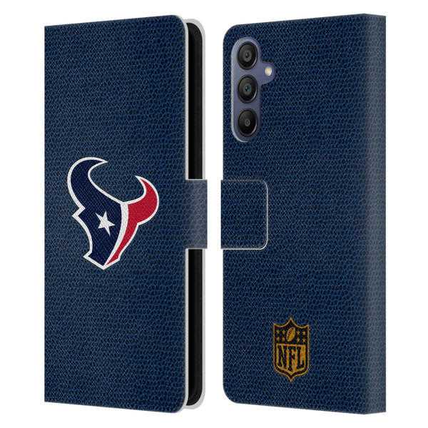 NFL Houston Texans Logo Football Leather Book Wallet Case Cover For Samsung Galaxy A15