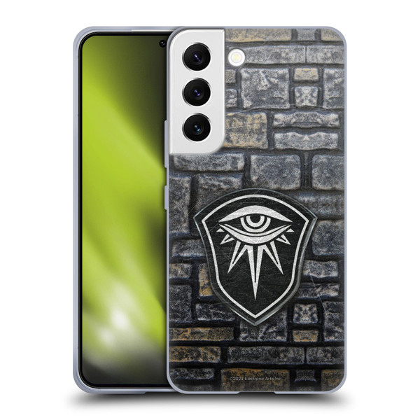 EA Bioware Dragon Age Inquisition Graphics Distressed Crest Soft Gel Case for Samsung Galaxy S22 5G