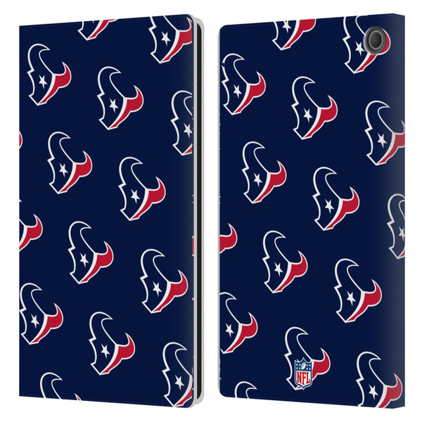 NFL Houston Texans Artwork Patterns Leather Book Wallet Case Cover For Amazon Fire Max 11 2023