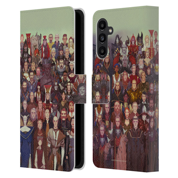 EA Bioware Dragon Age Inquisition Graphics Cast Of Thousands Leather Book Wallet Case Cover For Samsung Galaxy A13 5G (2021)