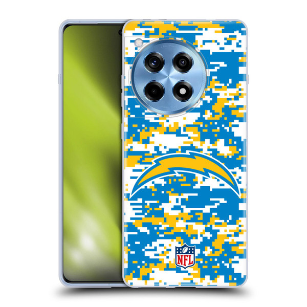NFL Los Angeles Chargers Graphics Digital Camouflage Soft Gel Case for OnePlus 12R