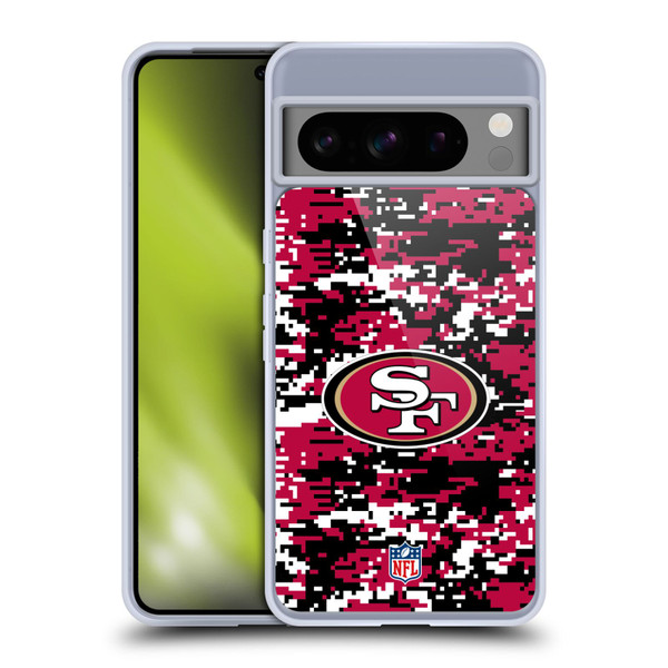 NFL San Francisco 49ers Graphics Digital Camouflage Soft Gel Case for Google Pixel 8 Pro