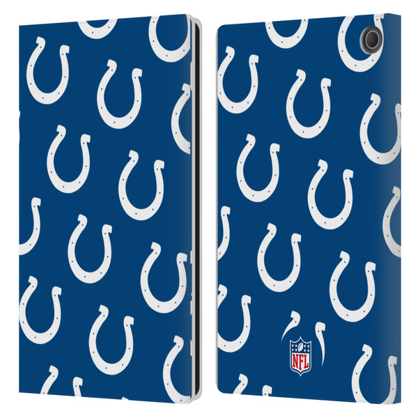 NFL Indianapolis Colts Artwork Patterns Leather Book Wallet Case Cover For Amazon Fire Max 11 2023