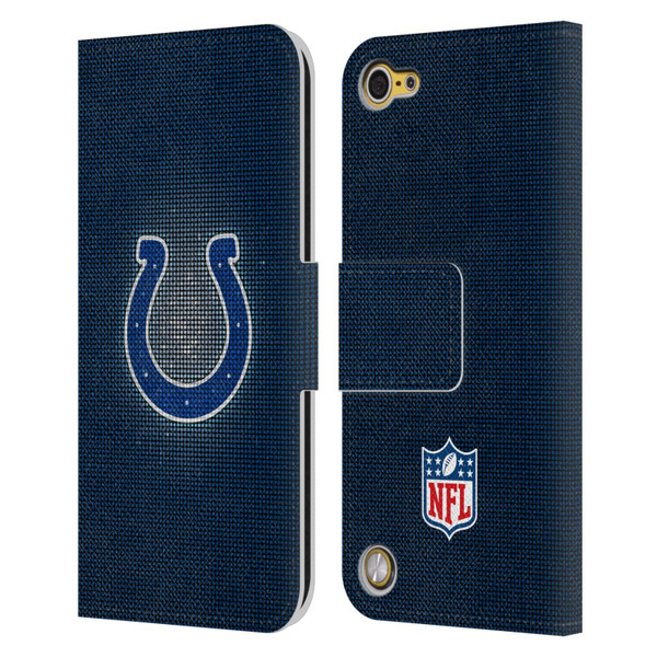 NFL Indianapolis Colts Artwork LED Leather Book Wallet Case Cover For Apple iPod Touch 5G 5th Gen