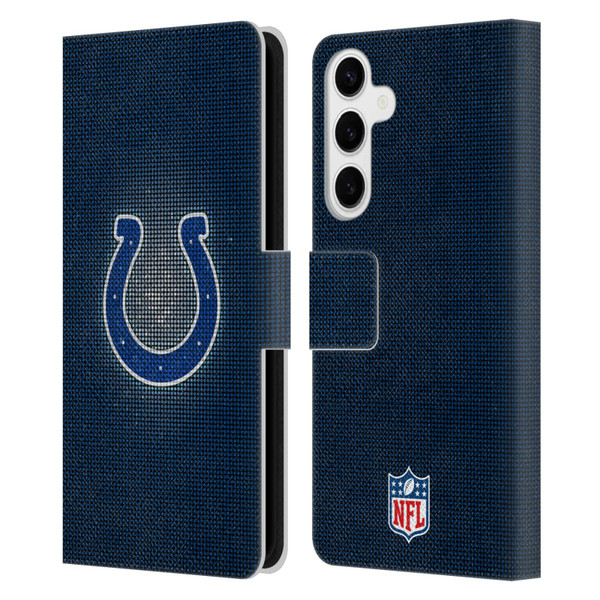 NFL Indianapolis Colts Artwork LED Leather Book Wallet Case Cover For Samsung Galaxy S24+ 5G