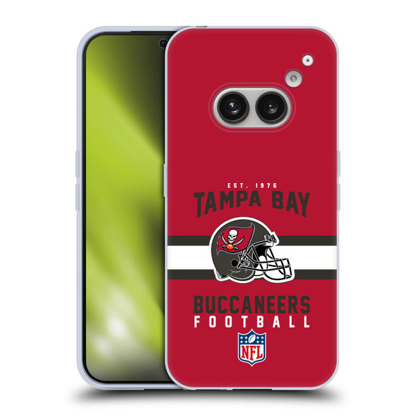 NFL Tampa Bay Buccaneers Graphics Helmet Typography Soft Gel Case for Nothing Phone (2a)