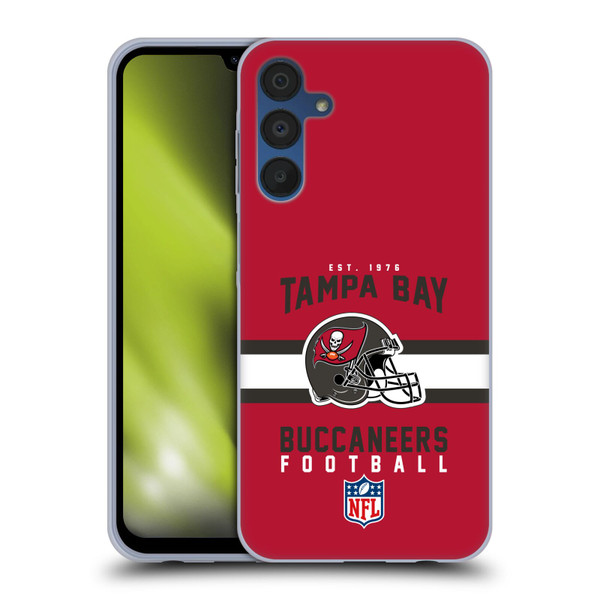 NFL Tampa Bay Buccaneers Graphics Helmet Typography Soft Gel Case for Samsung Galaxy A15 NFL Tampa Bay Buccaneers Graphics Helmet Typography Soft Gel Case for Samsung Galaxy A15