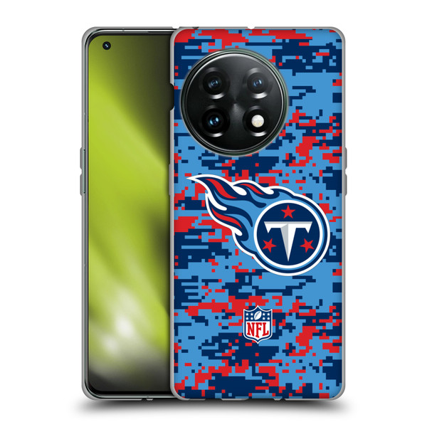 NFL Tennessee Titans Graphics Digital Camouflage Soft Gel Case for OnePlus 11 5G