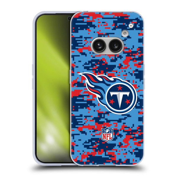 NFL Tennessee Titans Graphics Digital Camouflage Soft Gel Case for Nothing Phone (2a)