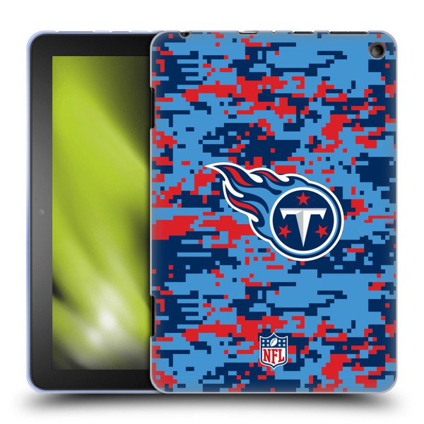 NFL Tennessee Titans Graphics Digital Camouflage Soft Gel Case for Amazon Fire HD 8/Fire HD 8 Plus 2020