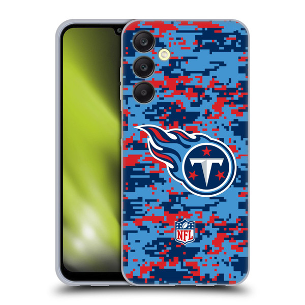 NFL Tennessee Titans Graphics Digital Camouflage Soft Gel Case for Samsung Galaxy A25 5G