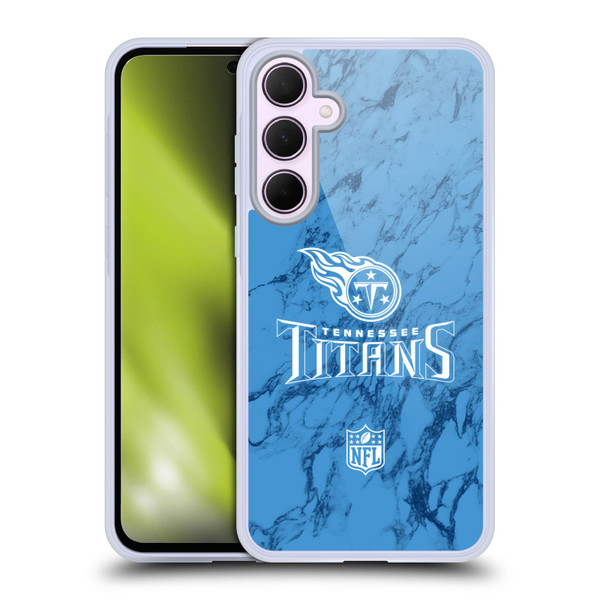 NFL Tennessee Titans Graphics Coloured Marble Soft Gel Case for Samsung Galaxy A35 5G