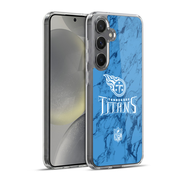 NFL Tennessee Titans Graphics Coloured Marble Soft Gel Case for Samsung Galaxy S24+ 5G & MagSafe