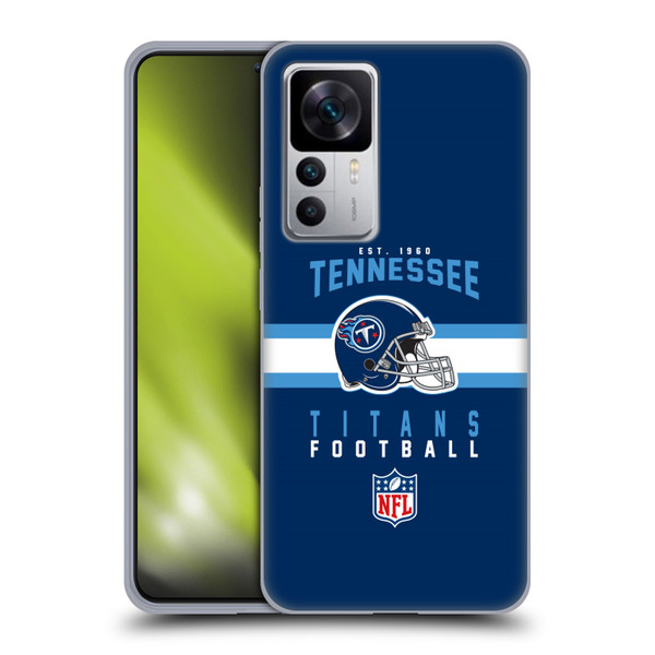 NFL Tennessee Titans Graphics Helmet Typography Soft Gel Case for Xiaomi 12T 5G / 12T Pro 5G / Redmi K50 Ultra 5G