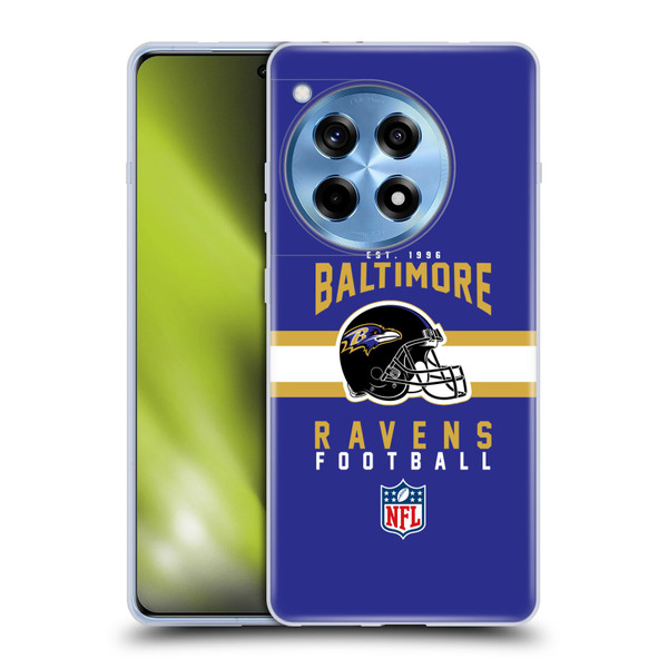 NFL Baltimore Ravens Graphics Helmet Typography Soft Gel Case for OPPO OnePlus Ace 3 5G