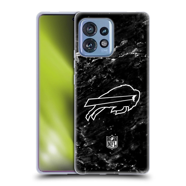 NFL Buffalo Bills Artwork Marble Soft Gel Case for Motorola Moto Edge 40 Pro