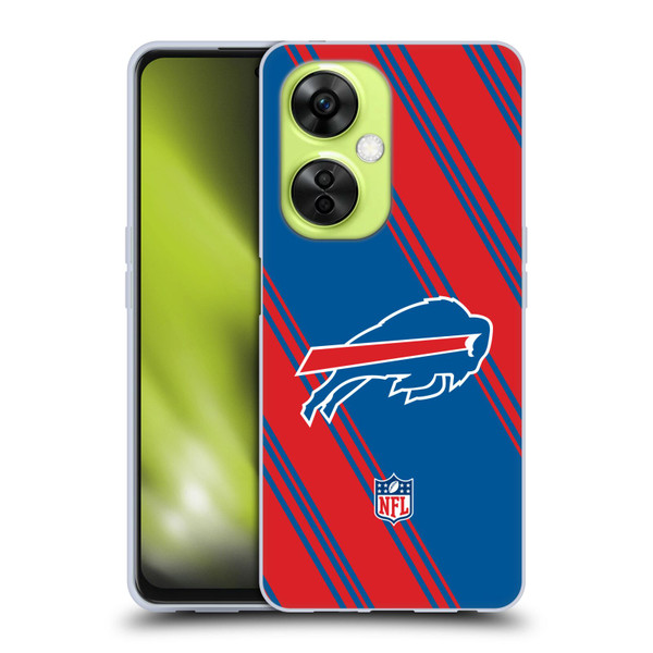 NFL Buffalo Bills Artwork Stripes Soft Gel Case for OnePlus Nord CE 3 Lite 5G