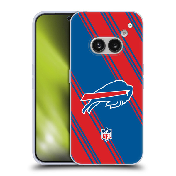 NFL Buffalo Bills Artwork Stripes Soft Gel Case for Nothing Phone (2a)