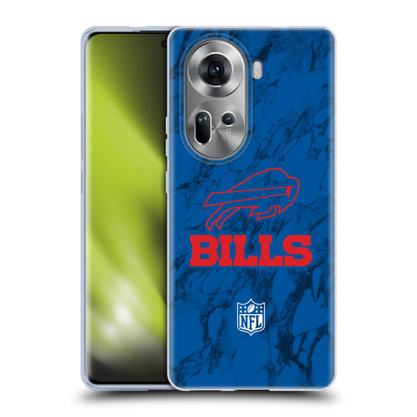 NFL Buffalo Bills Graphics Coloured Marble Soft Gel Case for OPPO Reno11