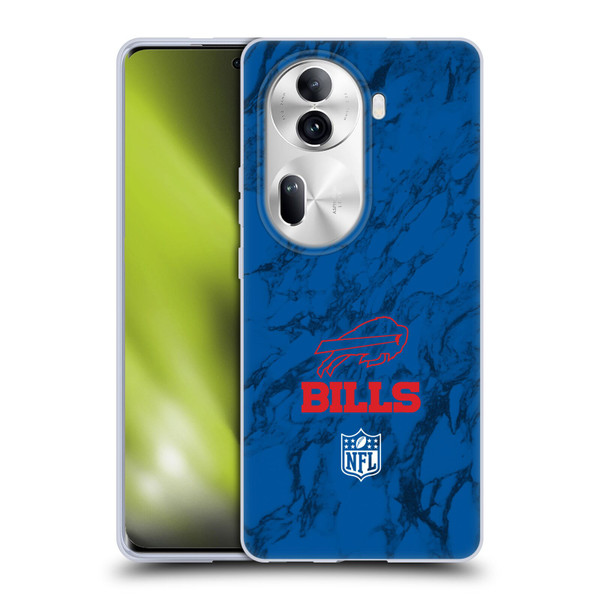 NFL Buffalo Bills Graphics Coloured Marble Soft Gel Case for OPPO Reno11 Pro