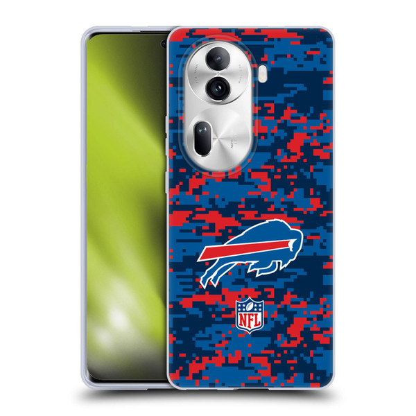 NFL Buffalo Bills Graphics Digital Camouflage Soft Gel Case for OPPO Reno11 Pro