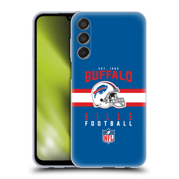 NFL Buffalo Bills Graphics Helmet Typography Soft Gel Case for Samsung Galaxy M15/F15 5G