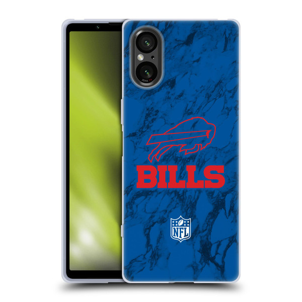 NFL Buffalo Bills Graphics Coloured Marble Soft Gel Case for Sony Xperia 5 V 5G