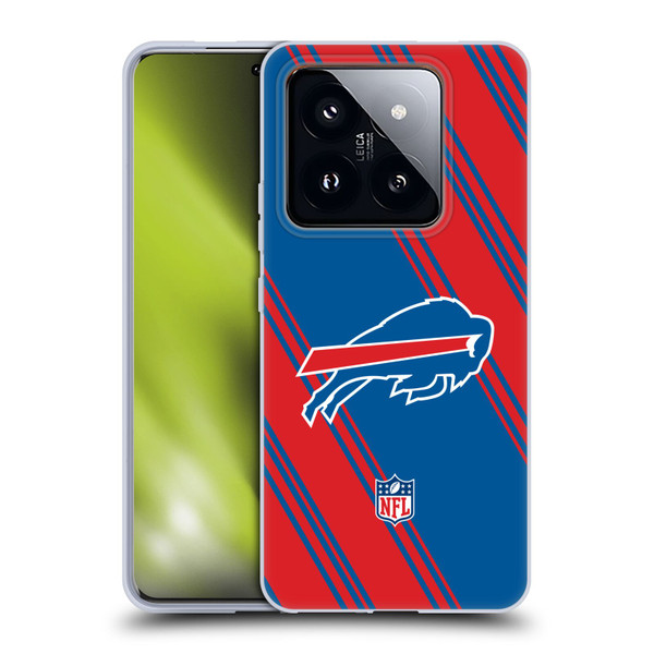 NFL Buffalo Bills Artwork Stripes Soft Gel Case for Xiaomi 14 Pro