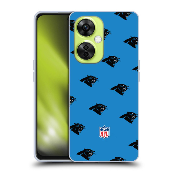 NFL Carolina Panthers Artwork Patterns Soft Gel Case for OnePlus Nord CE 3 Lite 5G