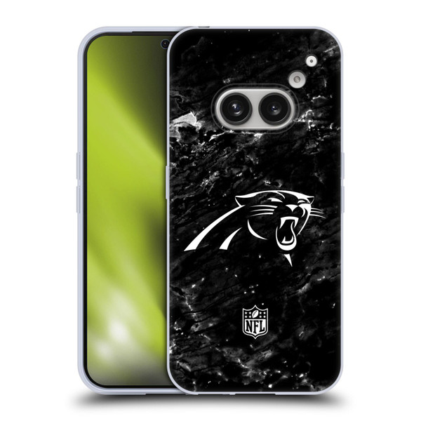 NFL Carolina Panthers Artwork Marble Soft Gel Case for Nothing Phone (2a)