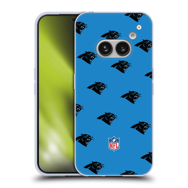 NFL Carolina Panthers Artwork Patterns Soft Gel Case for Nothing Phone (2a)