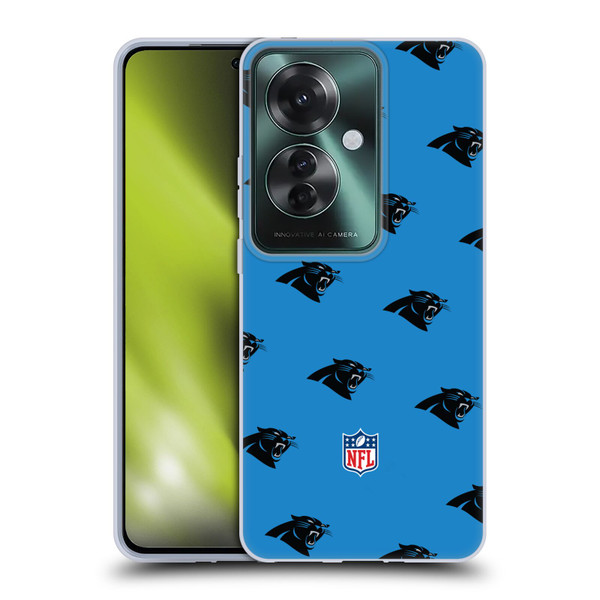 NFL Carolina Panthers Artwork Patterns Soft Gel Case for OPPO Reno11 F 5G / F25 Pro 5G