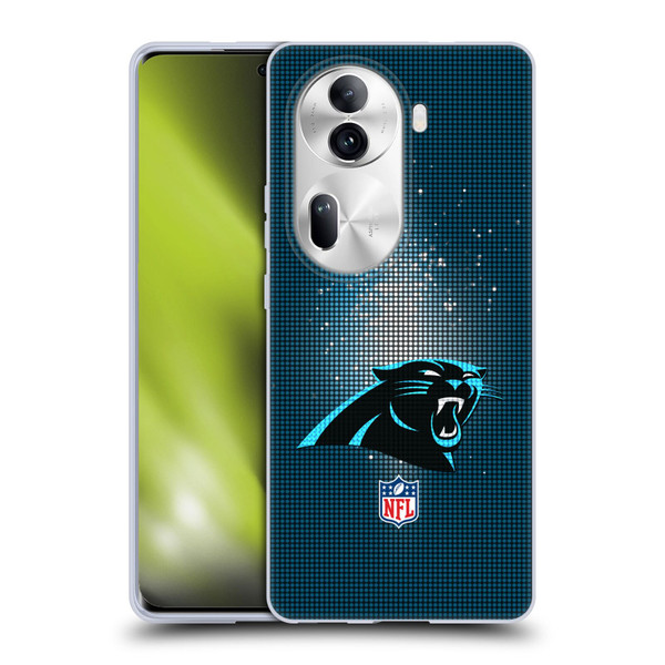 NFL Carolina Panthers Artwork LED Soft Gel Case for OPPO Reno11 Pro
