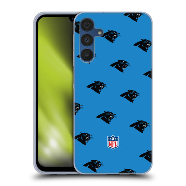 NFL Carolina Panthers Artwork Patterns Soft Gel Case for Samsung Galaxy A15